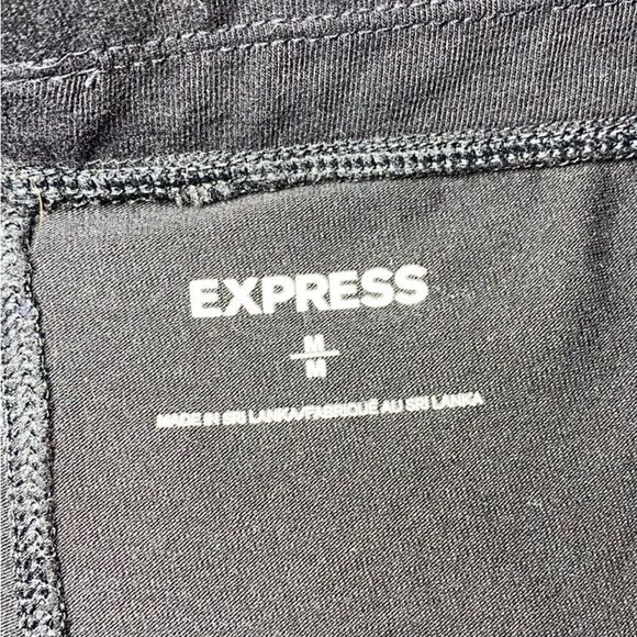 Express Black Leggings with side embellishments Women's Size Medium - Picture 9 of 10
